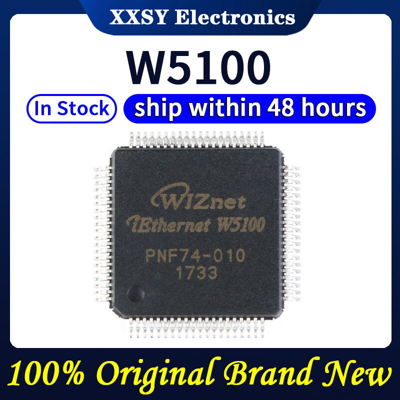 W5100 QFP80 100% berkualitas tinggi asli baru