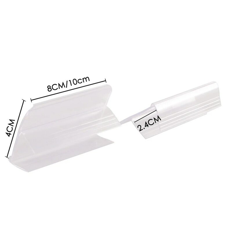 4x8mm Store Channel Edge Clip Label Holders For Wooden Racks Price Tag Display With Thickness 20-25mm Gripper