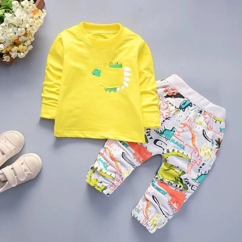 용수철 가을 남녀공용 스포츠 재킷 티셔츠 바지, 유아 패션 코스튬, 어린이 운동복, 신제품