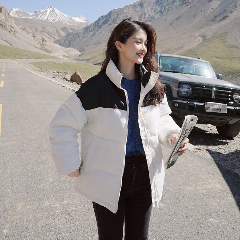 Pakaian Musim Dingin Mantel dan Jaket Wanita Katun Baru Versi Korea Mode Layanan Roti Longgar
