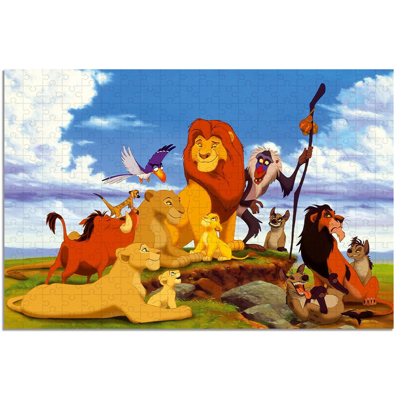 Jigsaw Puzzle 35 300 500 1000 Pieces Anime The Lion King Jigsaw Puzzle Educational Toy for Kids Children 's Games Christmas Gift