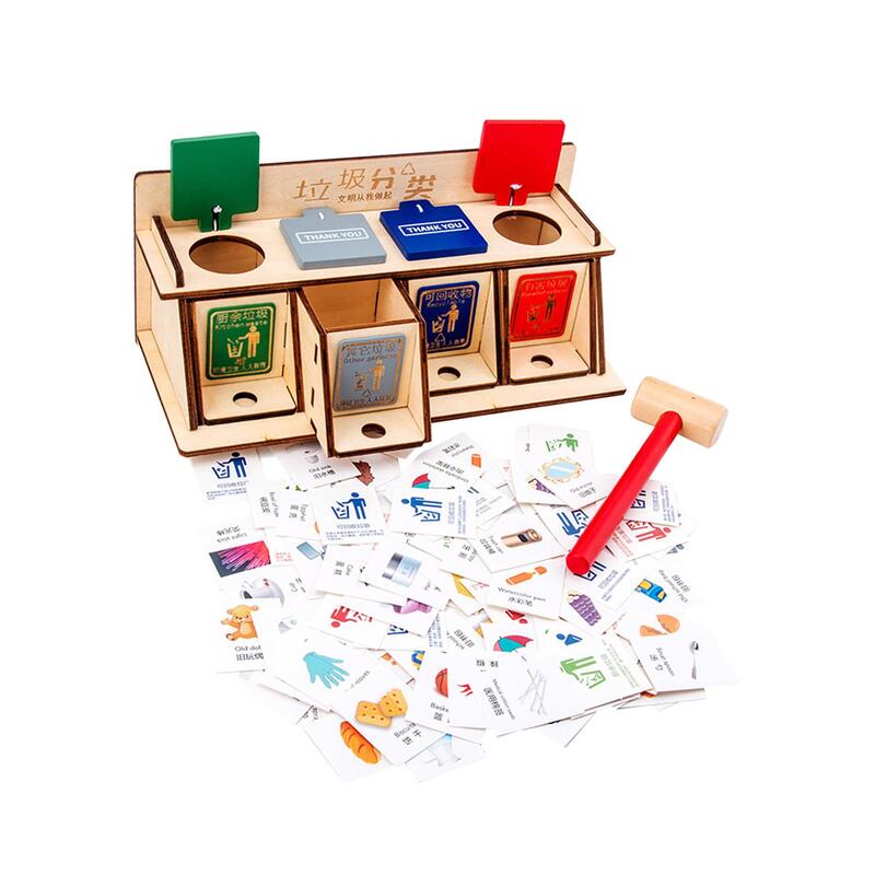 Montessori ช่วยสอนการจัดประเภทขยะสำหรับเป็นของขวัญวันเกิด