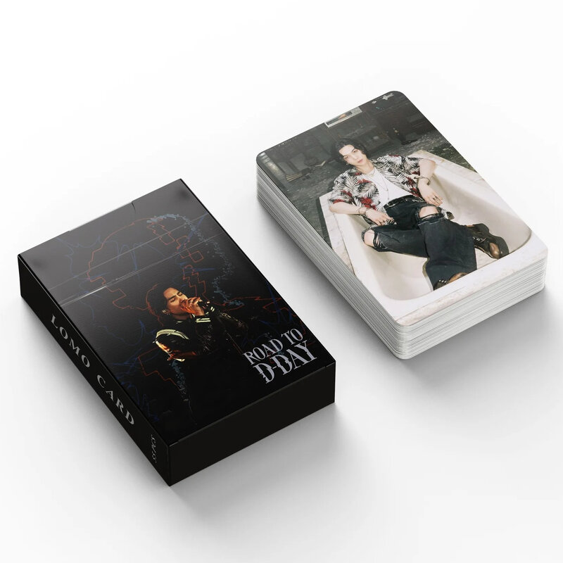 Kpop Idol-Tarjeta Lomo, imagen, álbum postal, nueva impresión de fotos, colección de regalos para fanáticos, 55 piezas por juego
