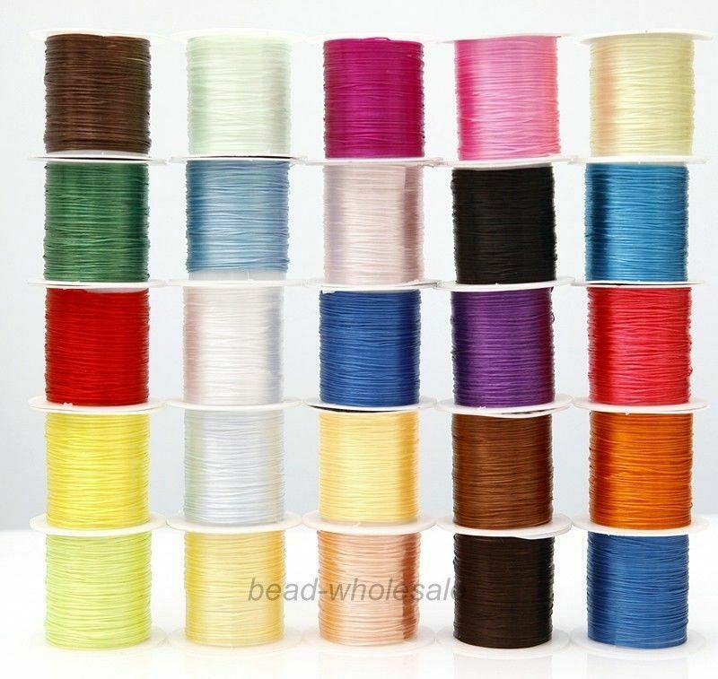 10m/Roll Strong Elastic Crystal Beading Cords 1mm for DIY Elastic Beaded Bracelets Jewelry Making Stretch Thread String Line
