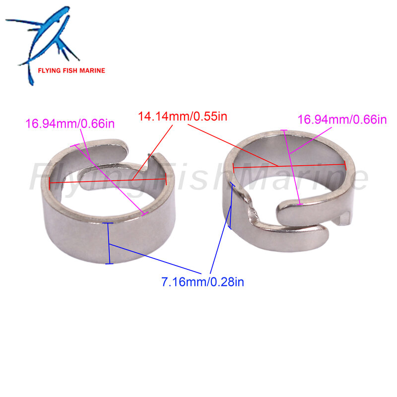 Outboard Engine 6E5-24351-00 6E5-24351-01 6E5-24351-51 Band Clamps for Yamaha Fuel Line Connector, 8mm/5/16inch