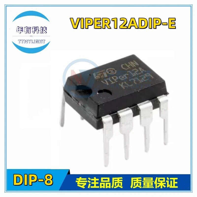 تبديل رقاقة الطاقة IC ، VIPER22A ، VIPER12A ، VIPER22ASTR-E ، VIPER22ADIP-E ، VIPER12ADIP-E ، VIPER12ADIP-E ، SOIC-8 ، DIP-8 ، 100% جديد ، 10 قطعة لكل مجموعة