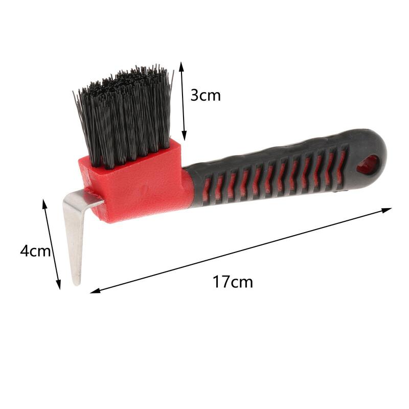 Comfortable Horse Hoof Pick Brush Grooming Tool Equestrian Hoofpick for Work Boots Home Horses Accessories Equipment Supplies
