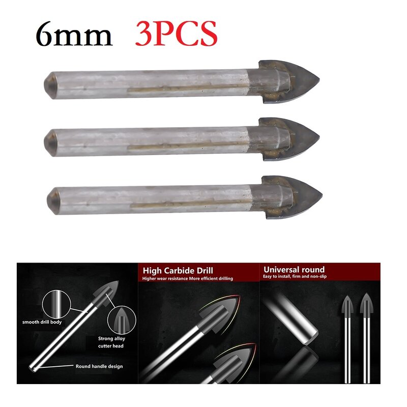 Plastic Bit Type Tungsten Carbide Concrete Wide Applications Drill Bits Function Incision Resistance Are Small