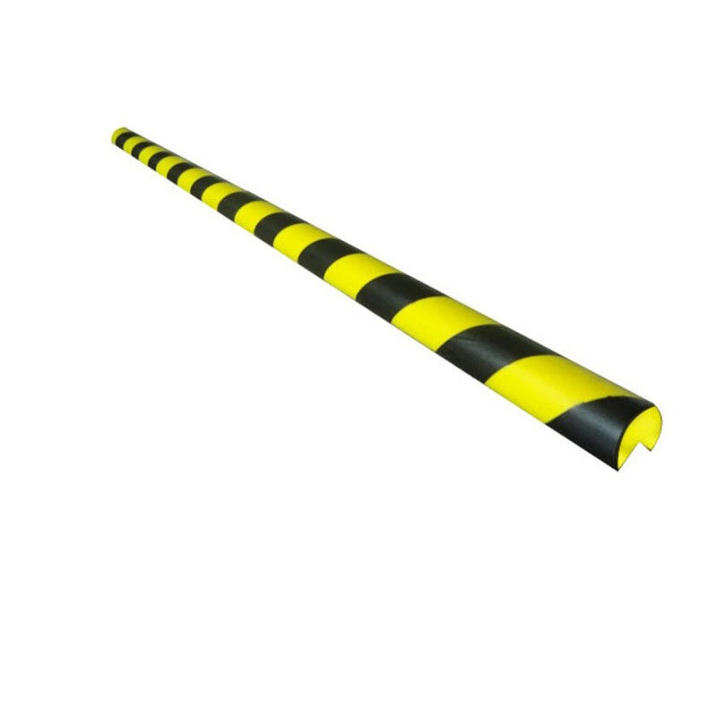 KOOJN PU Anti-Colisão Strip, Proteção de Canto Amarelo e Preto, Estacionamento, Não Manchado com Cinza Reflective Warning Strip