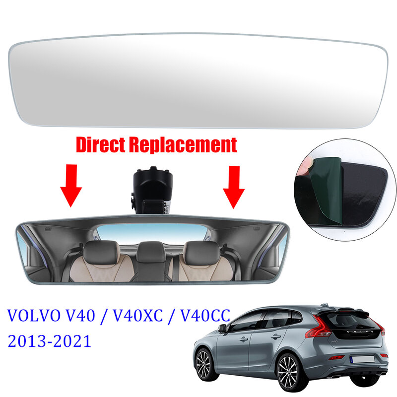 Sostituzione del vetro dello specchietto retrovisore interno per Volvo V40 V40XC V40CC 2013-2021