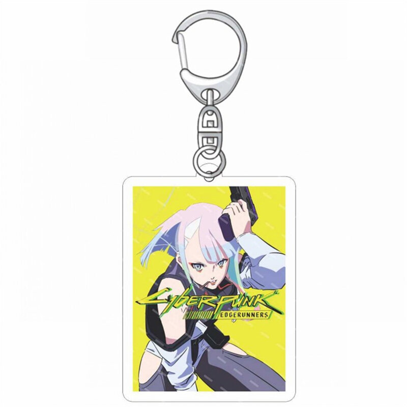 Porte-clés Cosplay Cyberpunk Anime, pendentif en acrylique pour sac à dos, accessoires, cadeau de noël