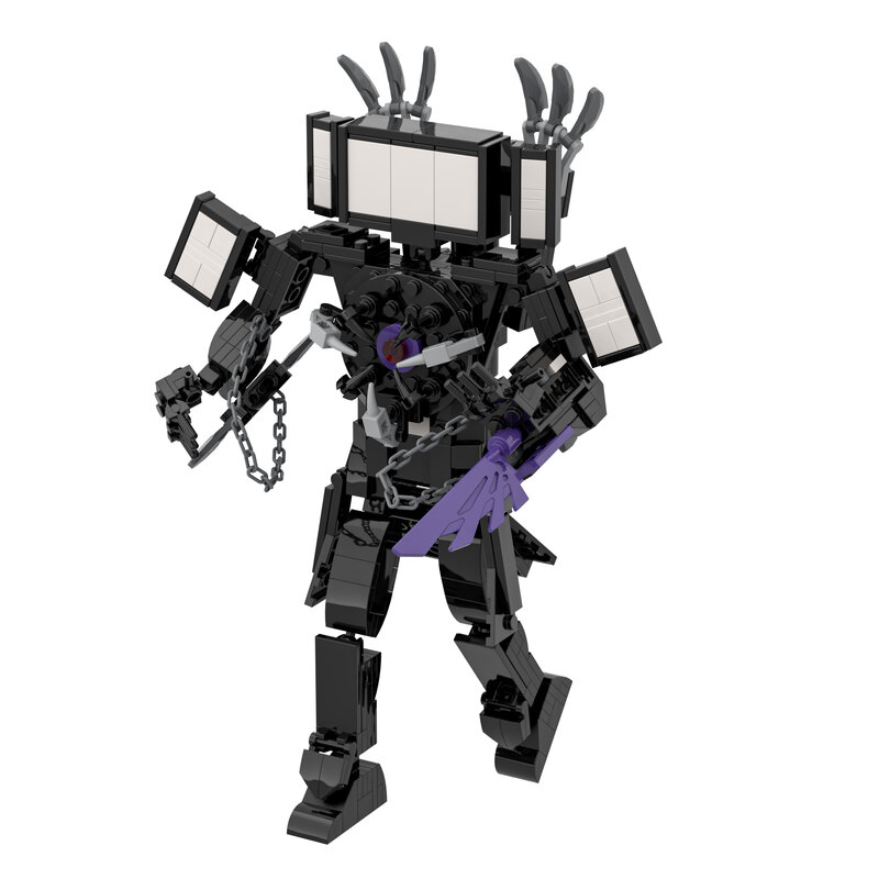 Titan Drill Man Building Blocks para Crianças, Skibidi, The Audio Man e Câmera, DIY Bricks Toy, presente de aniversário