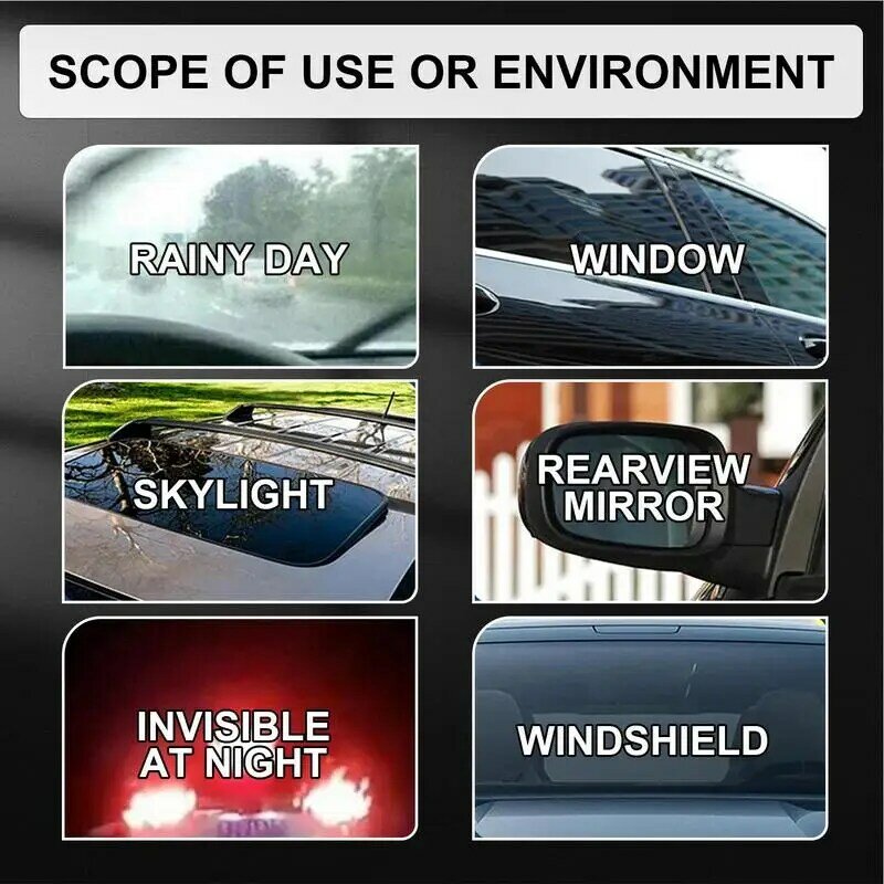 Car Window Cleaner Spray, Limpador de pára-brisas, Auto Glass Cleaning Agent, Removedor de manchas, Automóveis Front Glass Care Supplies, 100ml