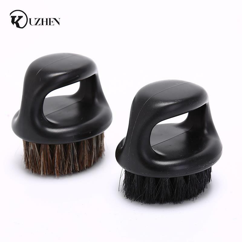 Escova de cabelo portátil para homens cerdas, anel barba, barbear, barbeiro, barba, bigode, ferramentas de limpeza, facial