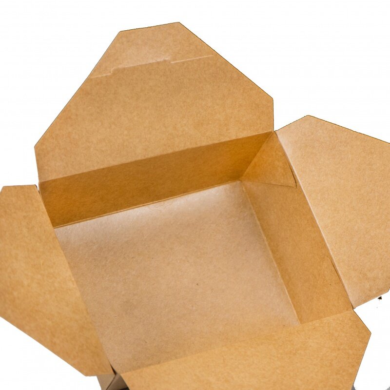Caja de sándwich de papel Kraft personalizada, embalaje de hamburguesa, caja de comida rápida