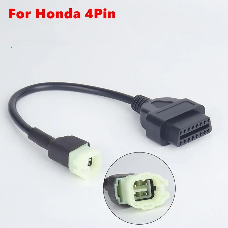 Диагностический кабель для мотоцикла, штекер 4Pin/6Pin, кабель для Honda 4Pin для Honda 6Pin к OBD2 16-контактный кабель