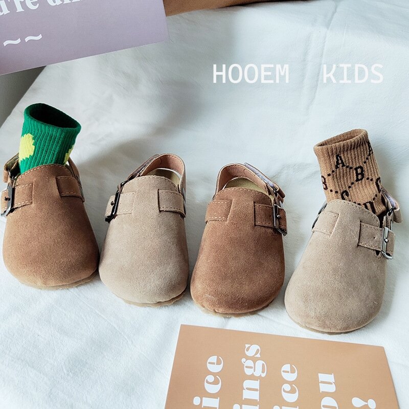Tamancos elásticos de lã infantil, Bebê Meninos Meninas Pelúcia Chinelo, Prewalker Inverno Quente Soft Sole Shoes, Calçado Anti-Escorregadio