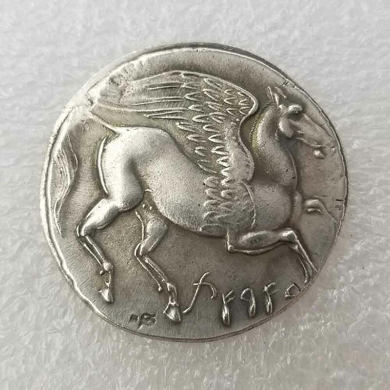 Luxury Historic Greek goddess Art Funny Coin/Good Luck Commemorative Coin Pocket Couple Coin World Coin+Gift Bag