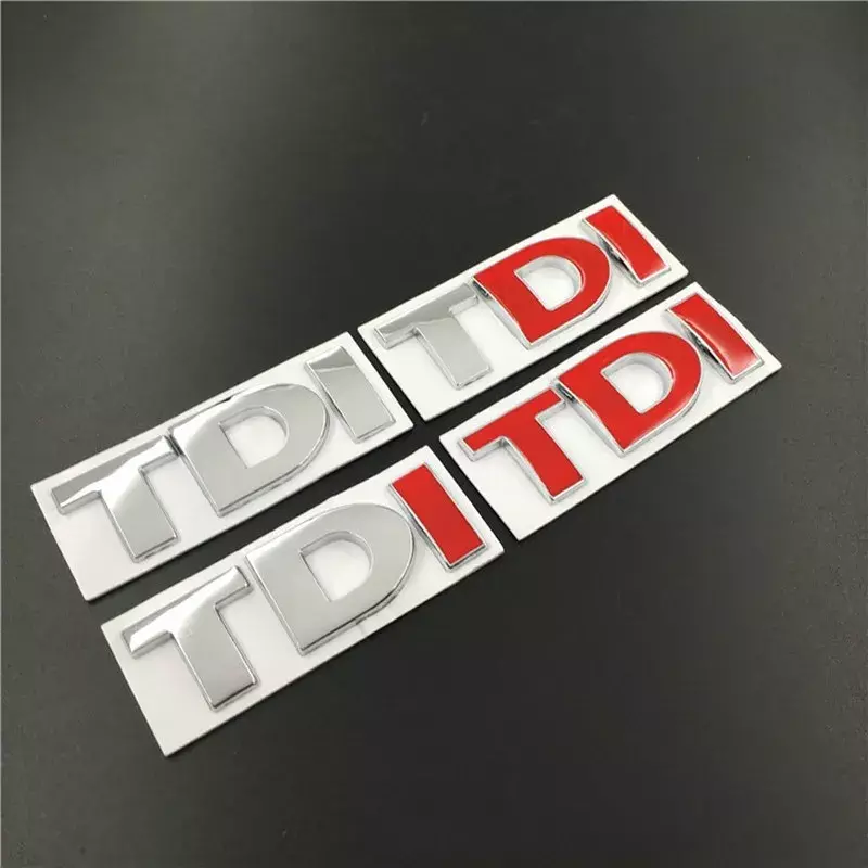 3D metallo TDI lettere emblema distintivo adesivo decalcomanie per VW Golf 4 5 6 7 JETTA PASSAT MK2 MK4 MK5 MK6 MK7