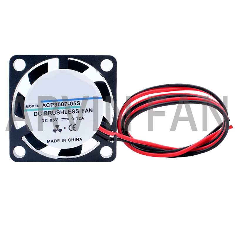 Brand New Original ACP3007 3cm 30mm fan 30x30x7mm DC5V 12V 24V 2pin Miniature Ultra-thin Cooling Fan For 3D Printer Router