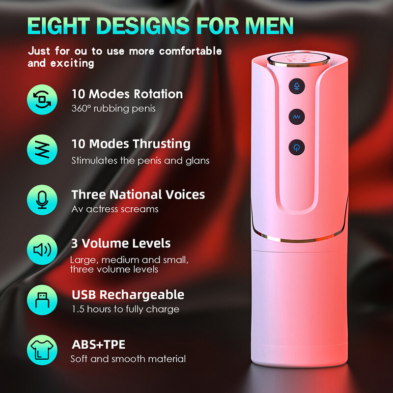 Automatic Telescopic Wearable Male Masturbator Adjustable Articulate Arm Oral Anal Sex Toys For Men Masturbation Cup Sex Machine