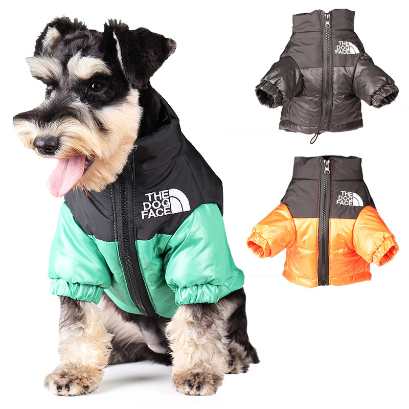 대형 애완견 옷 프렌치 불독 강아지 보온 방풍 재킷 소형 중형 개 반사 코트, 치와와 애완 동물 의상, 겨울