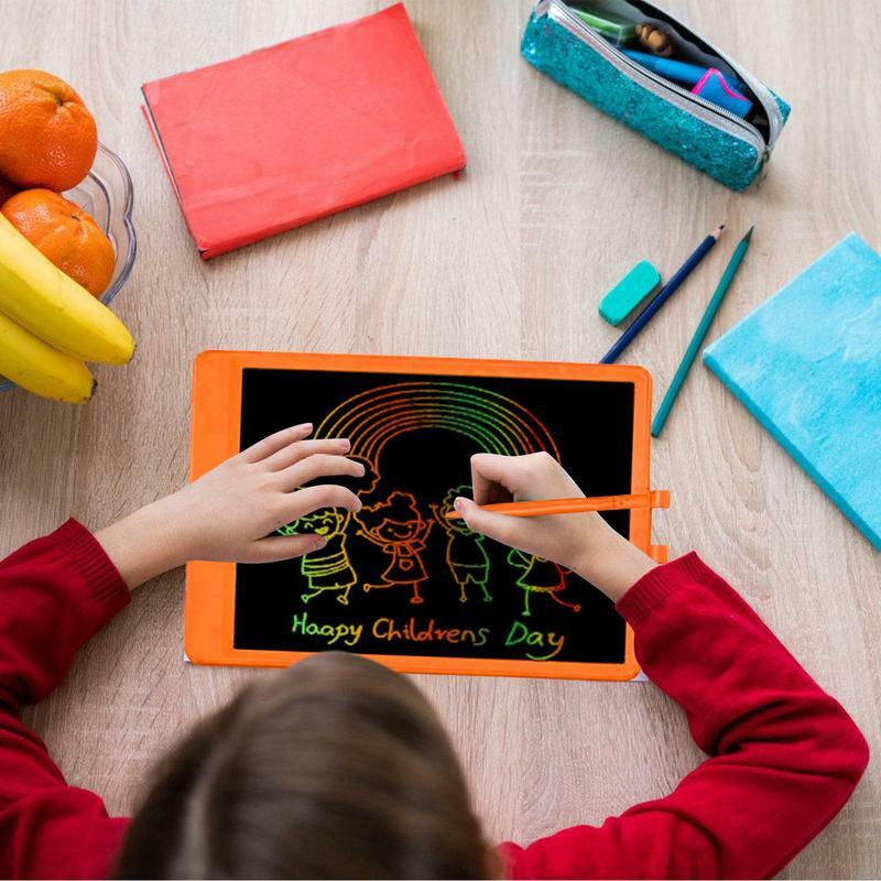 Tableta de dibujo LCD para niños, Tablet de escritura alimentada por batería, resistente al agua, juguetes educativos tempranos, almohadilla para garabatos