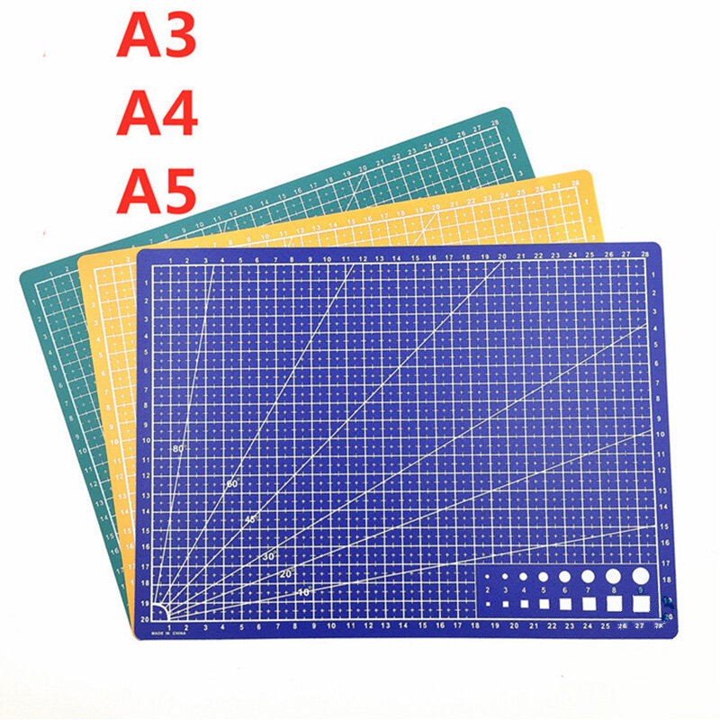 A3 A4 A5 PVC Cutting Mat Cutting Board Workbench Patchwork Sewing Manual DIY Knife Engraving Double-side Pad Leather Craft Tool