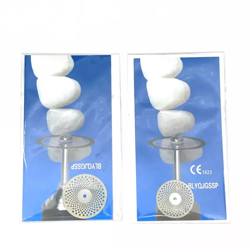 5Pcs Dental Diamond Disc ดิสก์คู่ด้านตัดเครื่องมือความหนาทันตกรรม Lab C19/220