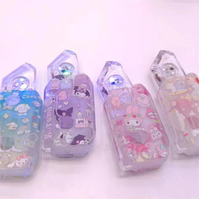 Sanrio Flash Speelgoed Plastic Speelgoed Radijs Mes Cinnamoroll Hello Kitty My Melodie Kuromi Decompressie Speelgoed 3d Zwaartekracht Radijs Messen