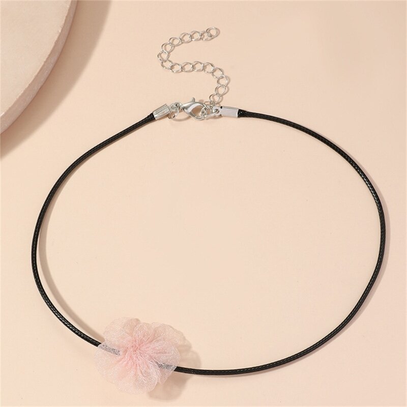 Choker Necklace for Girl Soft Sexy Choker Tie Cravat Accessory Summer Necklaces