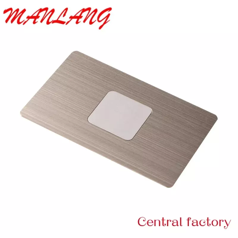 맞춤형 RFID N 메탈 하이브리드 원 카드 콘택트, N 카드, N 활성화 블랭크 메탈 카드