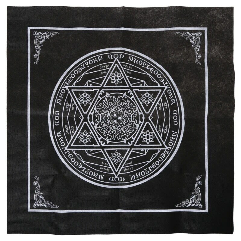Square Pendulum Divination Altar Tablecloth Board Game Pad แผ่น Runes Table Altar Cloth Metaphysical Board Game Mat