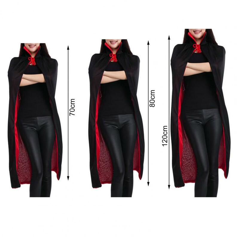 Cosplay Cloak Chic Double-layered Halloween Cosplay Cloak Witch High Collar Halloween Cosplay Cloak for Halloween Party