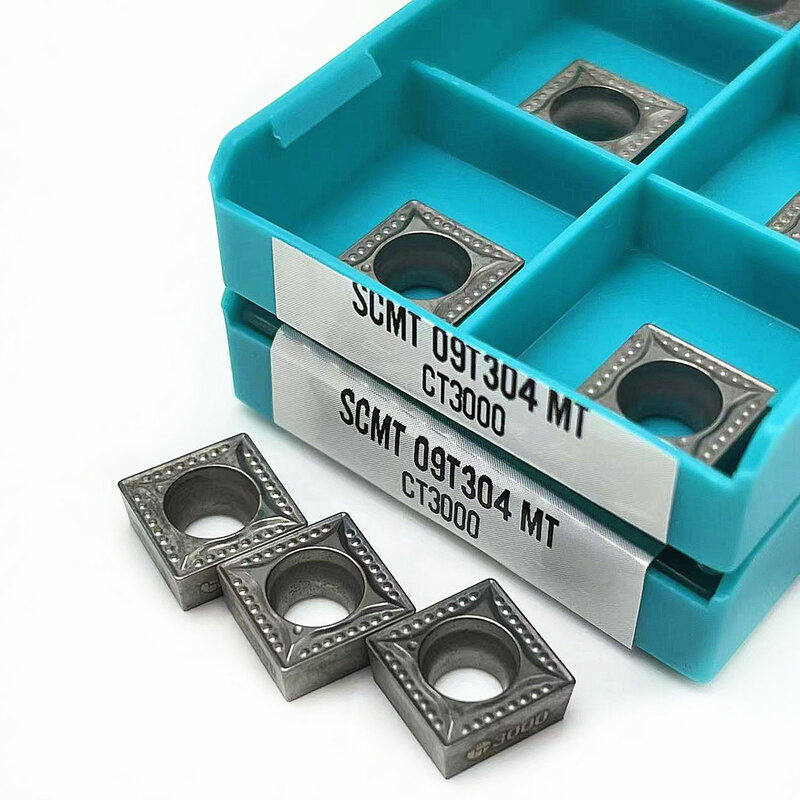 100% Original machine tool SCMT09T304 MT CT3000 CNC Lathe Cutter Cutting Carbide Inserts SCMT Turning Tools For Stainless Steel