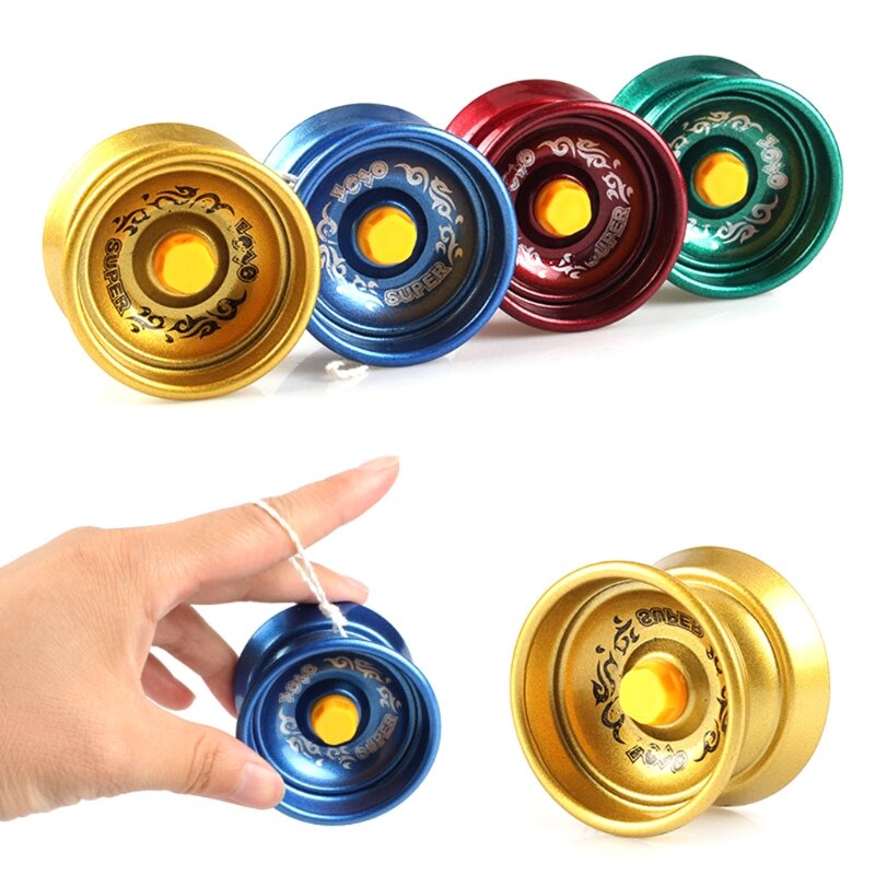 Bola yo-yo aleación divertida clásica, juguetes educativos para niños tempranos, regalos fiesta entrenamiento