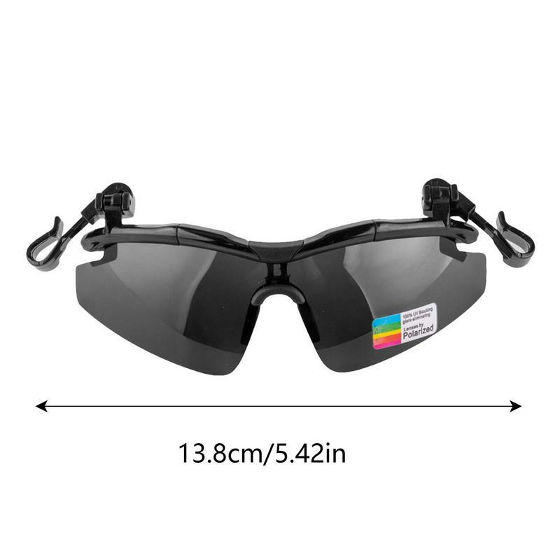 Regolabile Tac Outdoor occhiali da pesca polarizzati cappello visiere Clip sportive cappello Clip su occhiali da sole per ciclismo escursionismo Golf Eyewear