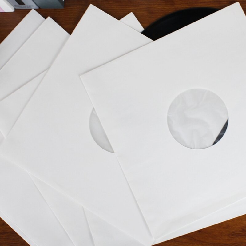 Resealable Vinyl Record Cover, mangas exteriores saco de papel, Vinyl Record Storage Bags, LP Cover, 12 ", 20 Pcs