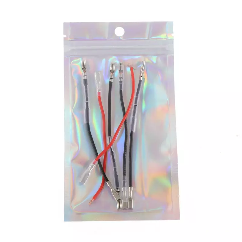 Transparente Laser Ziplock Bag, Grosso Plástico Selo Sacos para Exibição de Jóias Artesanato Nail Eyelash Embalagem, iridescente, 100Pcs