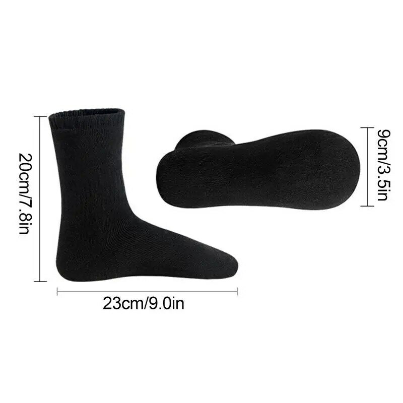 Kaus kaki pemanas listrik USB isi ulang kaus kaki katun hangat stoking panjang 5V perlengkapan penghangat musim dingin pemanasan cepat uniseks