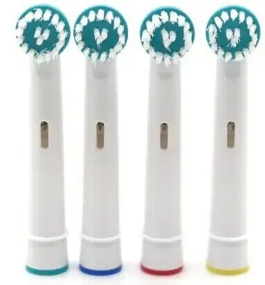 4 buah/Set sikat gigi pengganti kepala generik untuk Oral-B OD-17A perawatan untuk Ortho kawat gigi alat