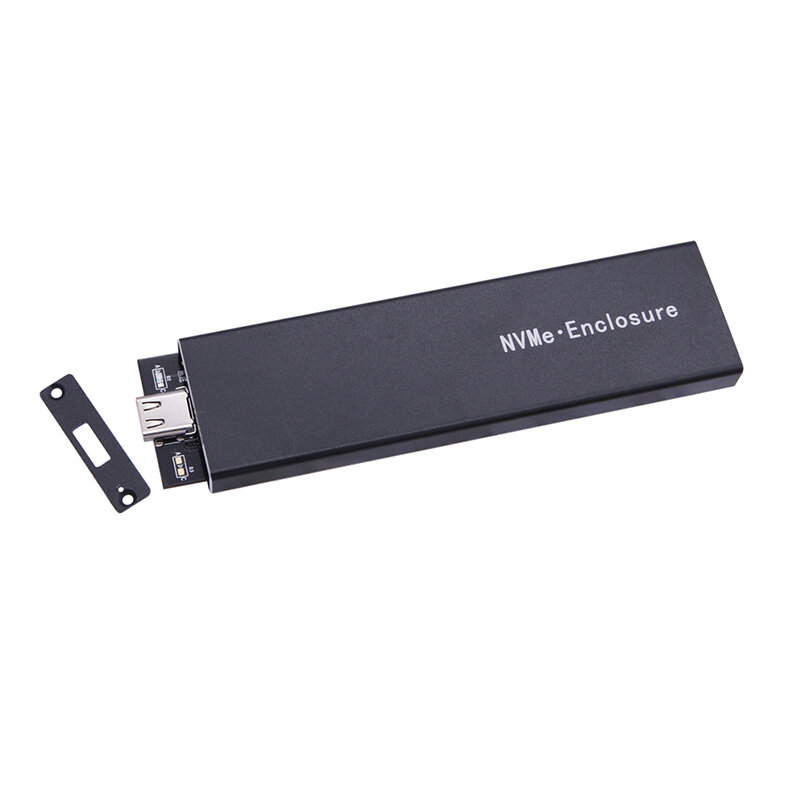 Doppio Protocollo M2 SSD Enclosure Caso NVMe SATA NGFF M.2 SSD Box USB 3.1 10Gbps per il Disco Rigido Esterno M/B + M Chiave M.2 SSD RTL9210B