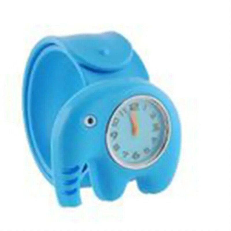 Jam tangan pola silikon anak-anak, arloji mainan Quartz hadiah ulang tahun buah hewan lucu