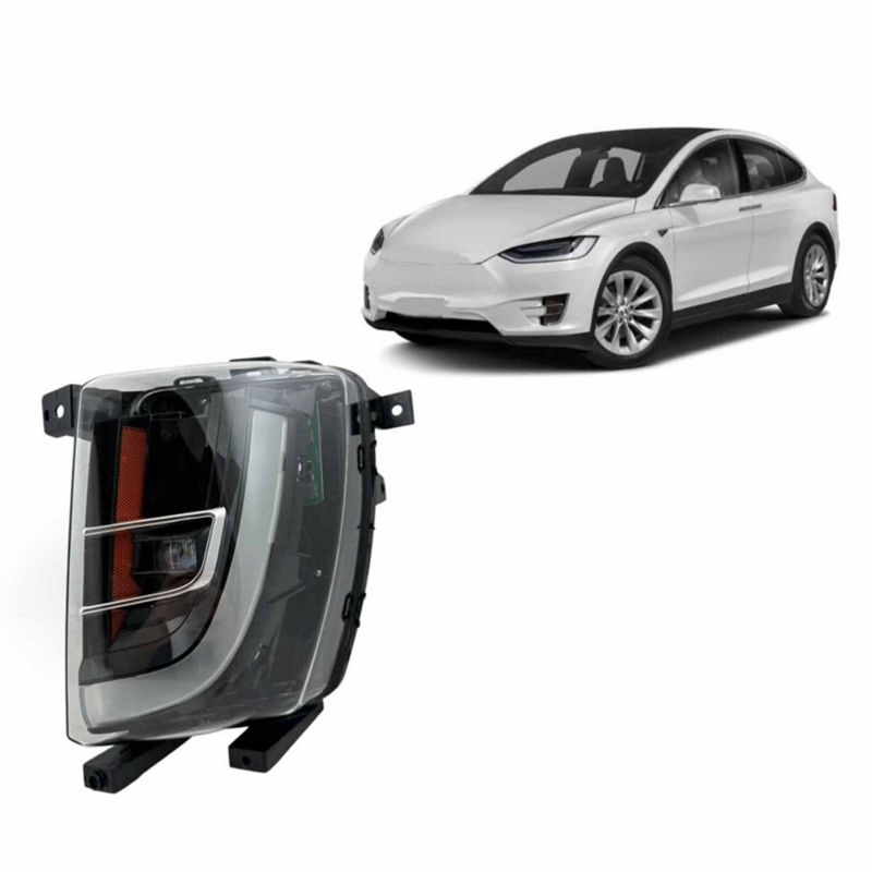 Lâmpadas de névoa direita high-end para automóvel, versão dos EUA, Tesla modelo X, 1034327-00-A, 1034327-00-C