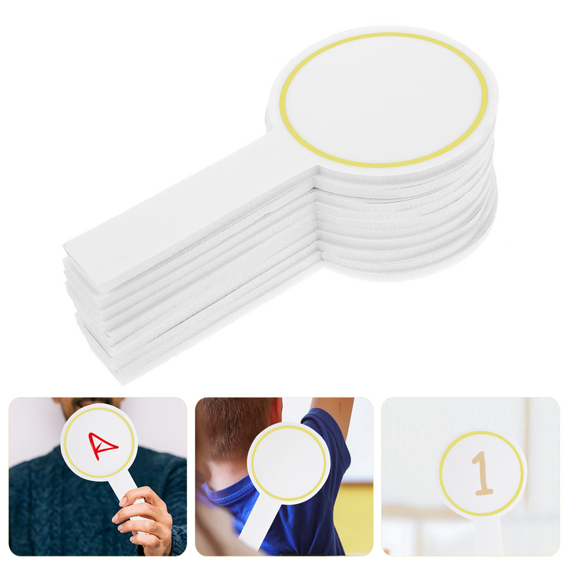 6 pezzi tabellone segnapunti lavagna bianca per studenti lavagna portatile cancellabile a secco pagaie portatile in bianco pulisci le lavagne in schiuma di scrittura