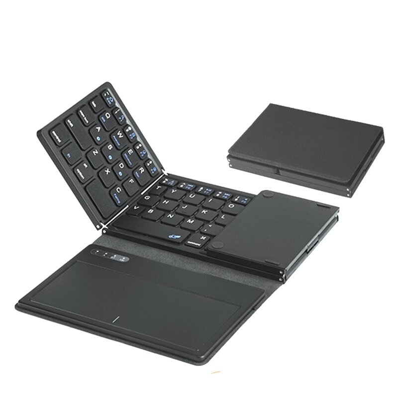 Bluetooth Keyboard ABS Bluetooth Keyboard With Touchpad Ultra Slim Pocket Folding Keyboard For IOS,Android,Windows PC Tablet