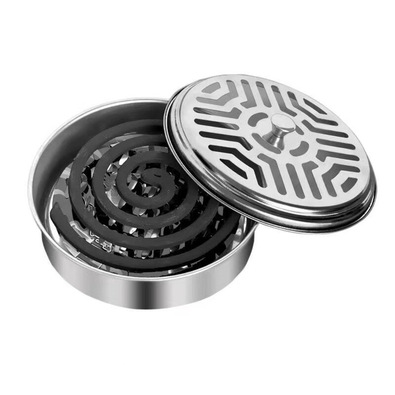 1/2PCS Mosquito-repellent Incense Multifunctional Large Capacity Household Ashtray Stainless Steel Mosquito Incense Tray
