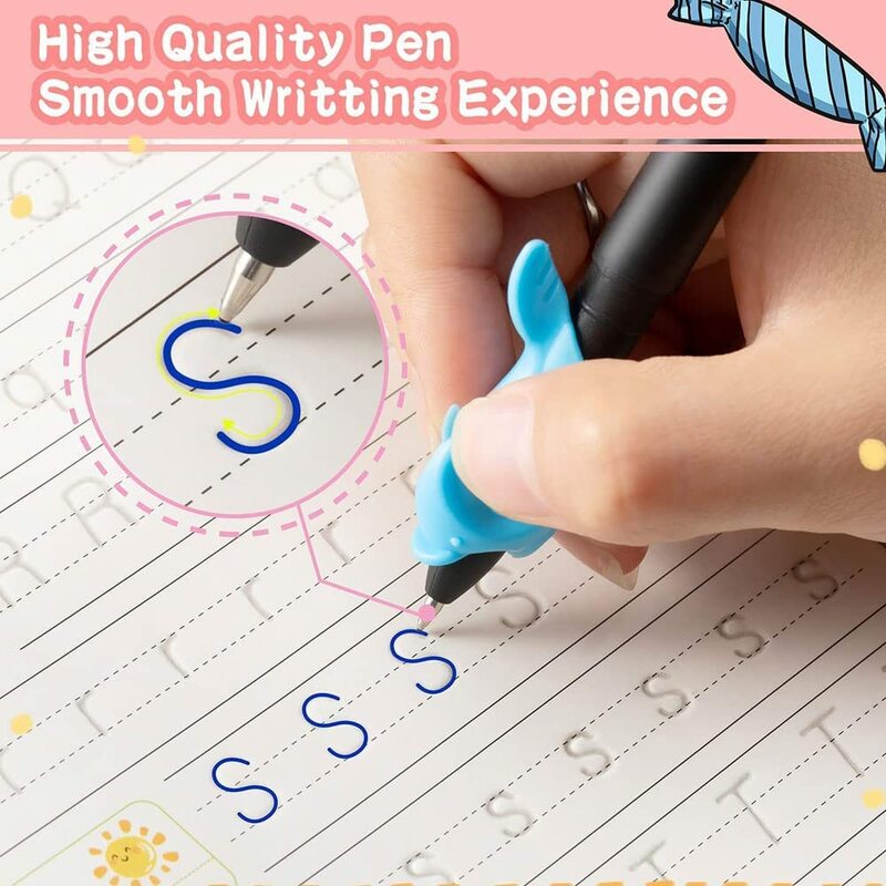 New Reusable Learning Math English 3D Calligraphy Book Drawing Copybook Numbers Education for Kids Letter Practice Toy Gifts