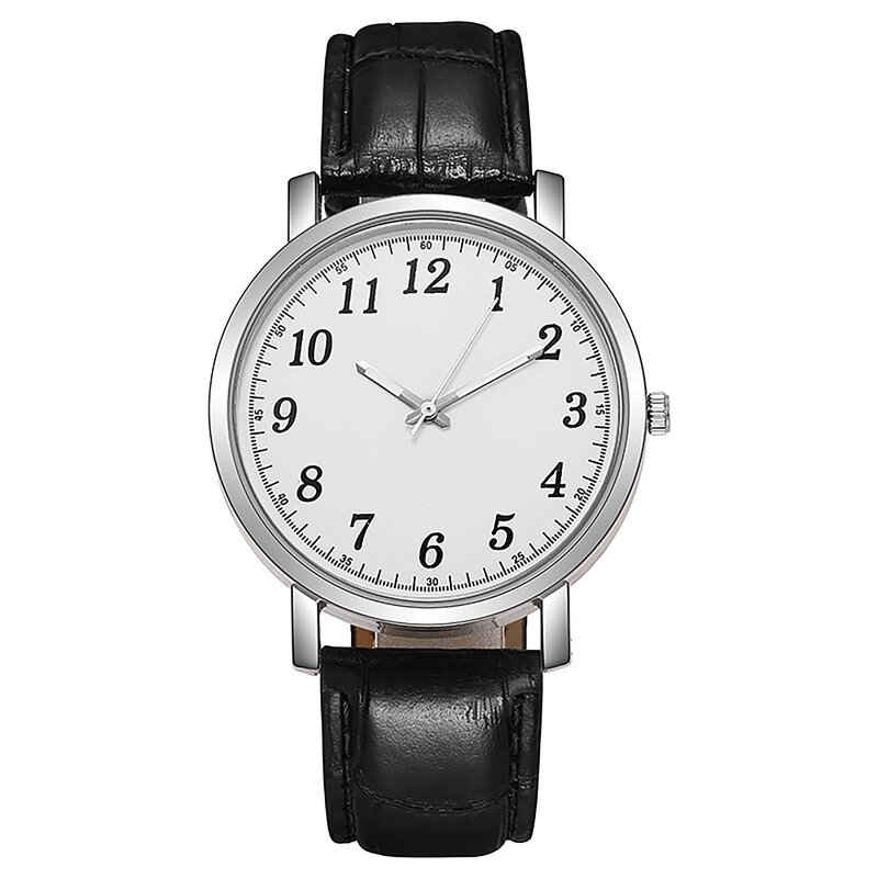 ساعة كوارتز رقمية فاخرة للرجال ، تصميم أزياء ، جلد ، مزاجه ، هدية ، ساعة
