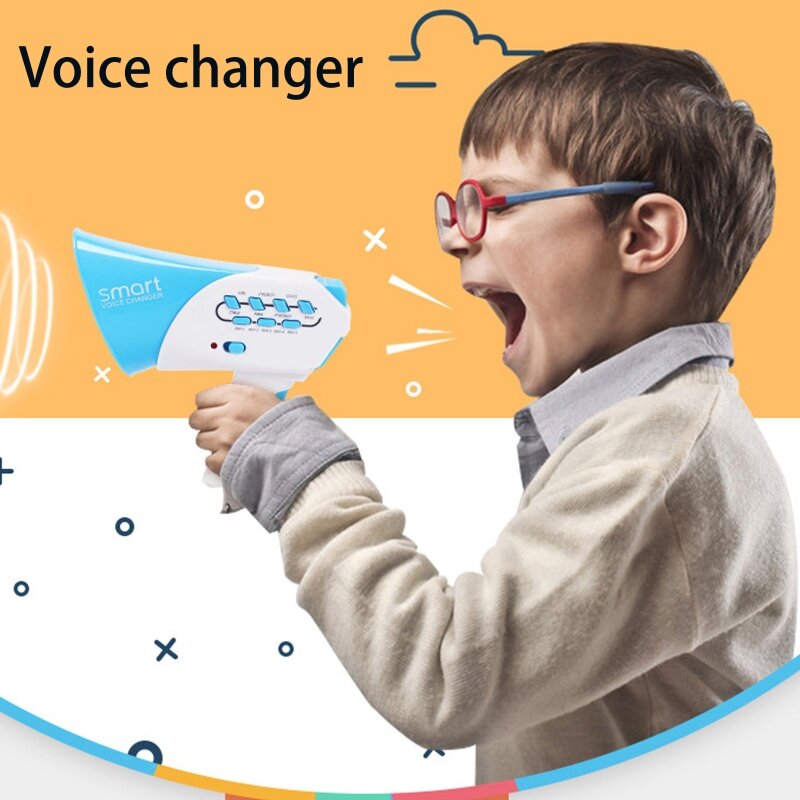 for Smart Megaphone Toy with Live Sound Voice Changing Kids Funny New Year Prank Dropship